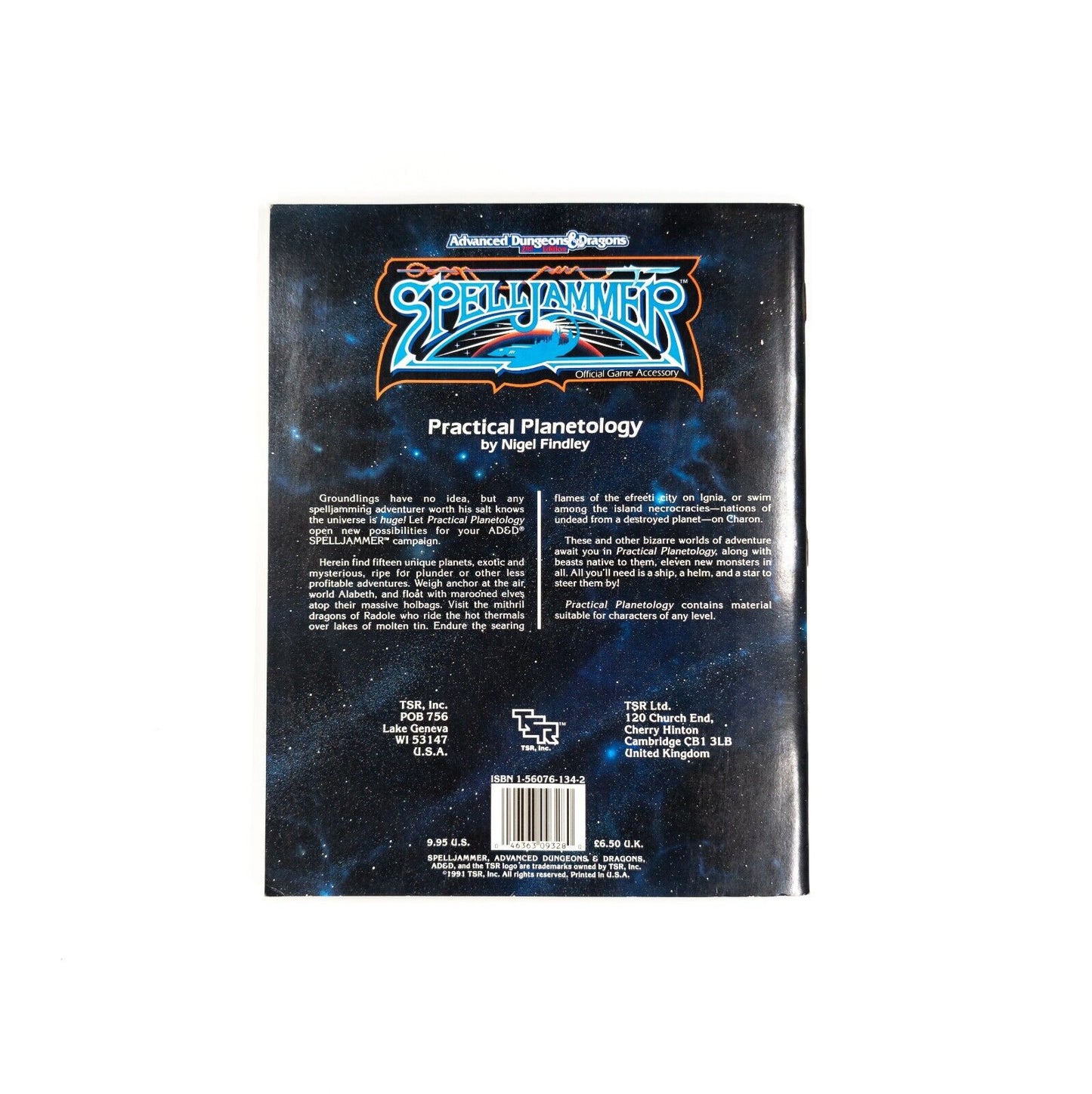 AD&D - Spelljammer, Practical Planetology [VG] (Map Included)
