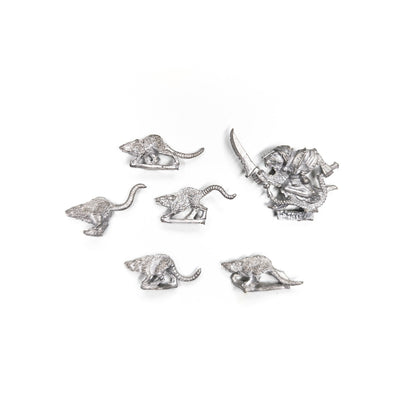 Skaven - Clan Moulder Pack Master w. Giant Rats