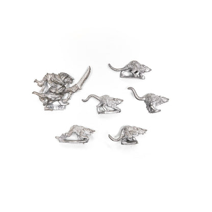 Skaven - Clan Moulder Pack Master w. Giant Rats