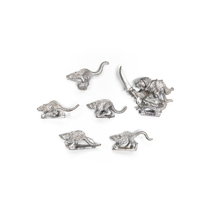 Skaven - Clan Moulder Pack Master w. Giant Rats