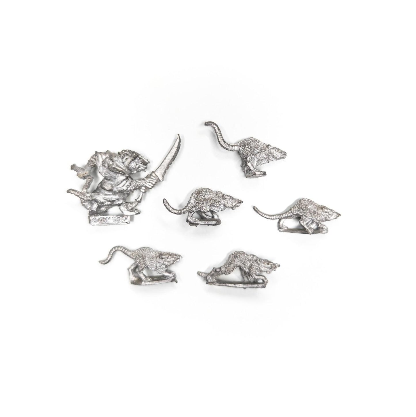 Skaven - Clan Moulder Pack Master w. Giant Rats