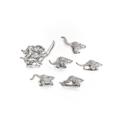 Skaven - Clan Moulder Pack Master w. Giant Rats