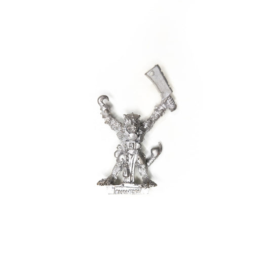 Warhammer Fantasy - Skaven - C47 Command Champion The Butcher - Metal
