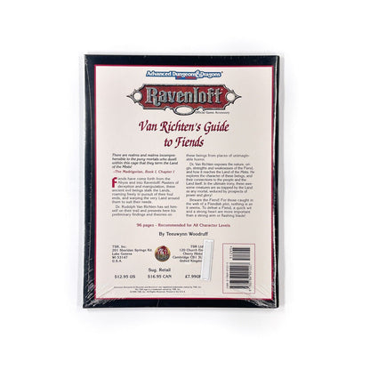 AD&D 2nd Edition - Ravenloft, Van Richten's Guide to Fiends [Sealed]
