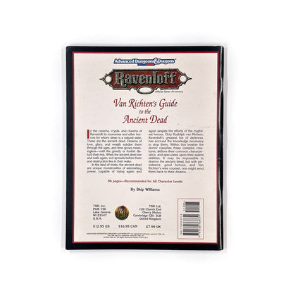 AD&D - Ravenloft, Van Richten's Guide to the Ancient Dead [VG]