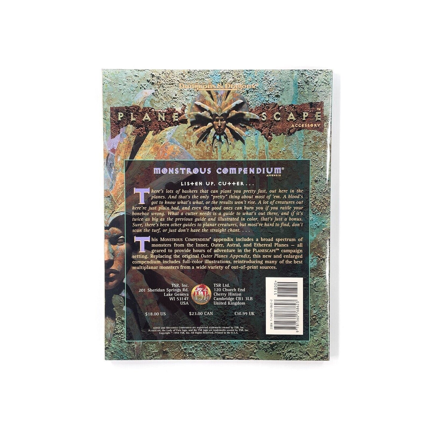 AD&D - Planescape, Monstrous Compendium Appendix I [VG]