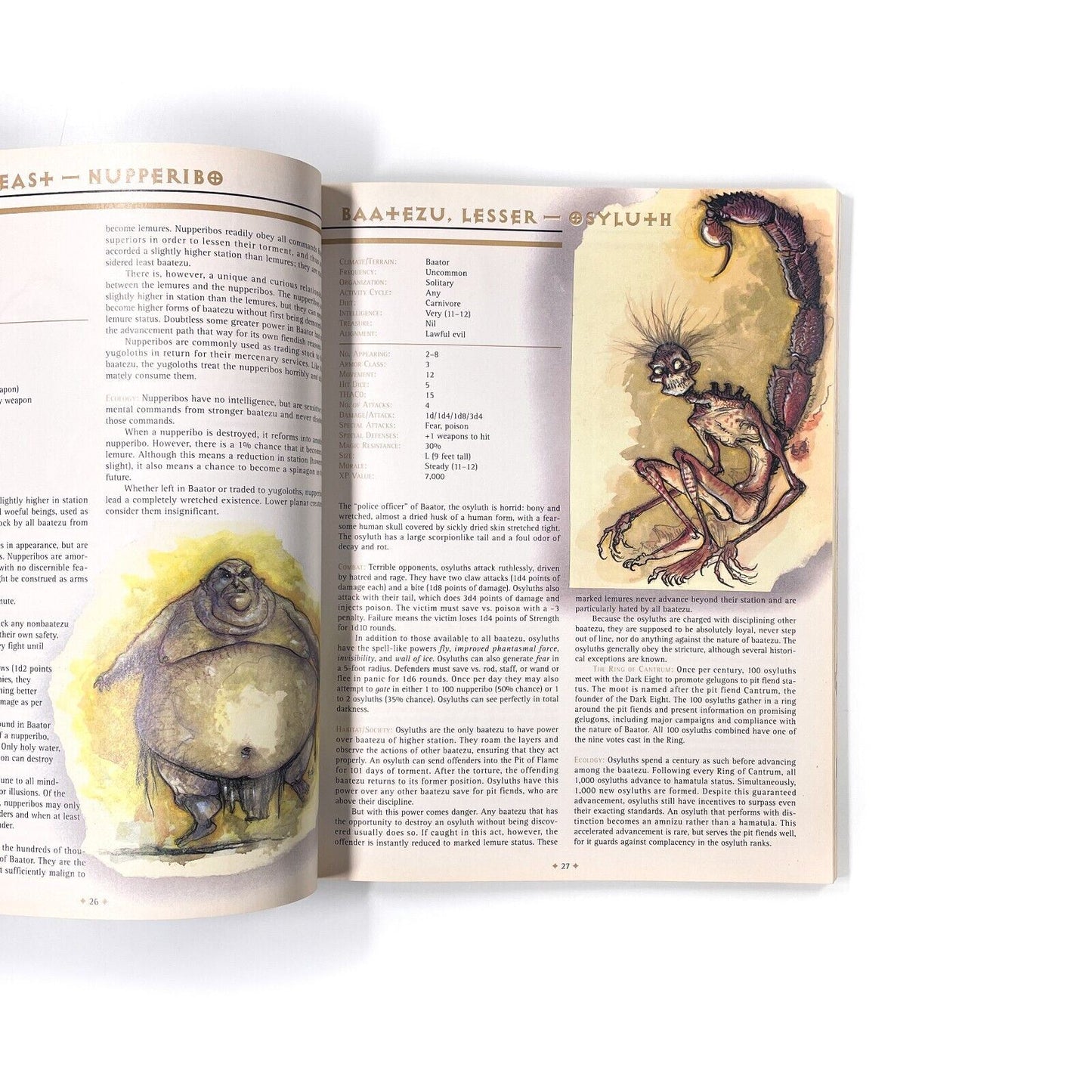 AD&D - Planescape, Monstrous Compendium Appendix I [VG]