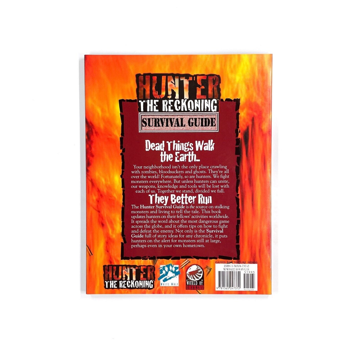 White Wolf - Hunter: The Reckoning - Survival Guide, WW8102 [NM]